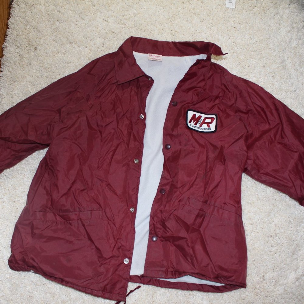 Vintage Maroon Windbreaker